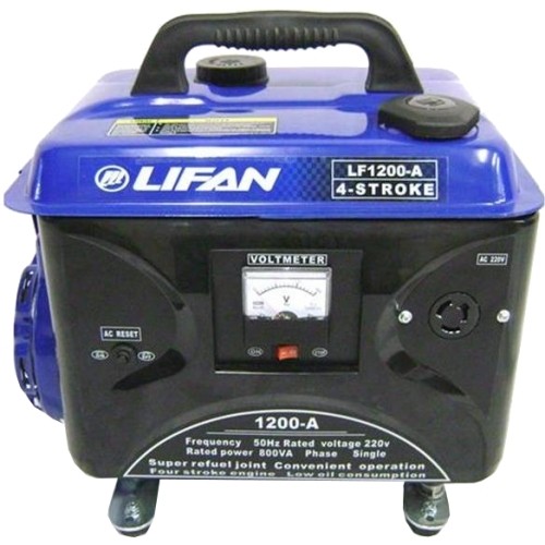Генератор 0,9 кВт двигатель 0.9 л.с. LIFAN 1200-A Генераторы (электростанции)